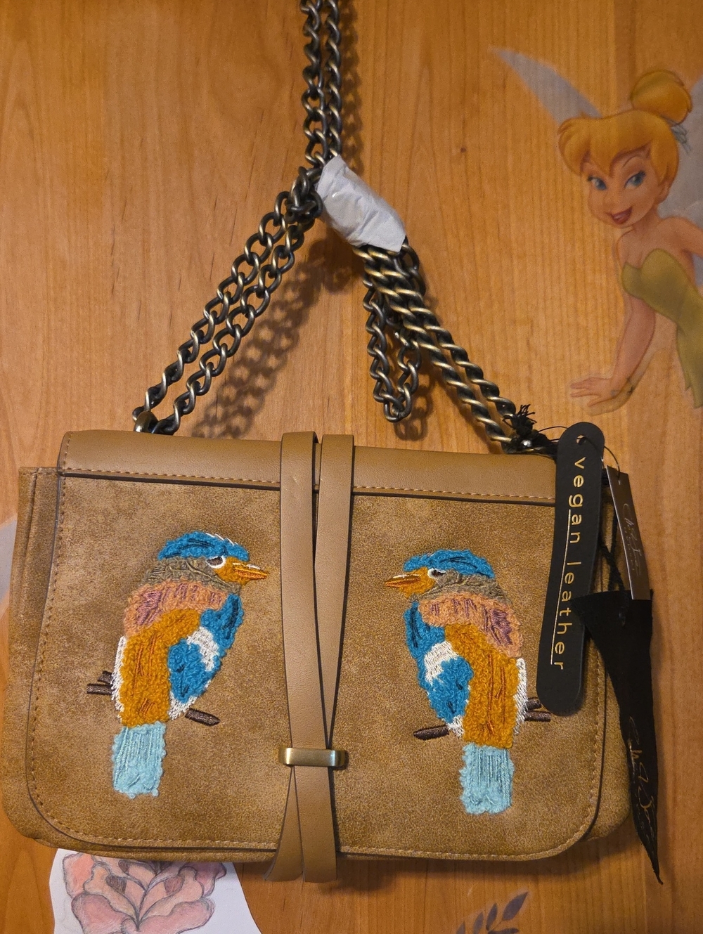 Vegan Leather Flap Purse